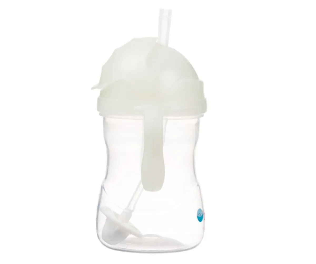 Vasos Antiderrame^b.box Taza Con Pajita Flexible Brilla en la Oscuridad