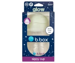 Vasos Antiderrame^b.box Taza Con Pajita Flexible Brilla en la Oscuridad