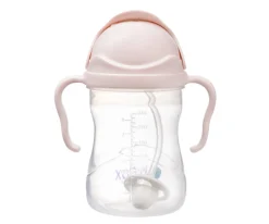 Vasos Antiderrame^b.box Taza con Pajita Flexible Blush