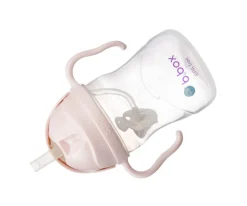 Vasos Antiderrame^b.box Taza con Pajita Flexible Blush