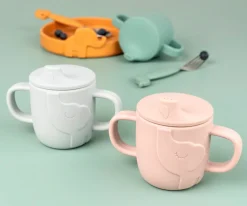 Discount Taza de Aprendizaje Peekaboo Elphee Verde Vasos Antiderrame|Vasos Para Bebés Y Niños