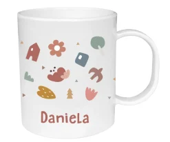 Taza de Plástico Personalizada Geometric Nature Tazas Personalizadas|Colecciones Vuelta Al Cole