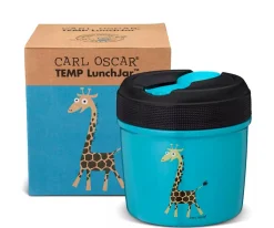 Best Termo para Sólidos LunchJar Jirafa Turquoise Comer Al Aire Libre|Termos Infantiles
