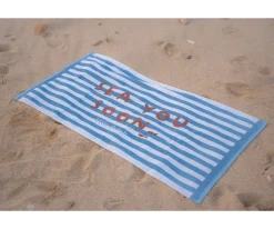 Toallas Playa Niños^Little Dutch Toalla de Playa Ocean Sea Life Azul Personalizable