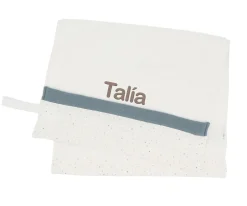 Toallas De Guardería^Cristina de Jos'h Toalla Guardería Rainbow Dots Azul Personalizable