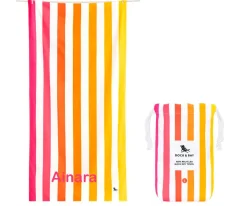 Discount Toalla Playa Extra Large Microfibra Summer Peach Sunrise Personalizable Niños Toallas Playa Niños|Regalos Para Madres