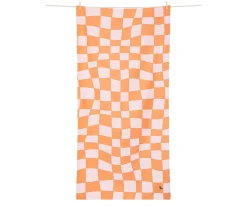 Discount Toalla Playa Large Microfibra Summer Check Naranja Personalizable Niños Toallas Playa Niños|Toallas