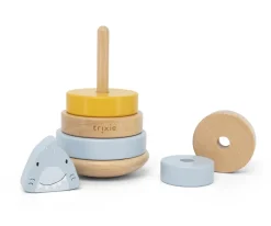 Hot Torre Apilable Mr. Shark Personalizable Niños Juguetes Para Recién Nacidos|Regalos Para Bebés