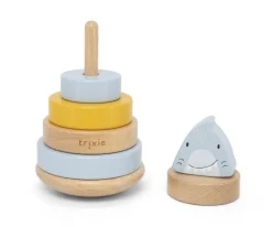 Hot Torre Apilable Mr. Shark Personalizable Niños Juguetes Para Recién Nacidos|Regalos Para Bebés