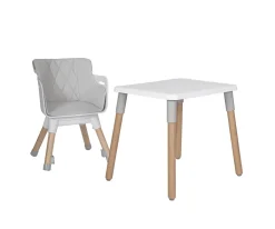 Tronas Bebé^Olmitos Trona 2 en 1 Mesa y Silla Infantil Kombo Grey