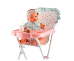 Accesorios Para Muñecas^Así Trona con Bandeja y Babero Cloe para Muñecas