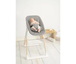 Tronas Bebé^Olmitos Trona Madera + Hamaca Grey