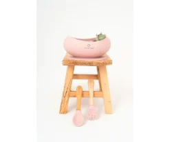 Outlet Vajilla 3 Piezas Silicona Blush Vajilla Infantil|Baby Led Weaning