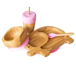 Regalos Para Niños^Ecorascals Vajilla Elefante Rosa