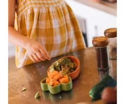 Best Vajilla Infantil Plato y Cuchara de Madera Cathy The Carrot Niños Regalos Para Niños|Baby Led Weaning
