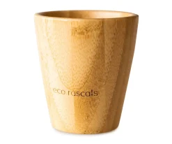 Vasos Para Bebés Y Niños^Ecorascals Vaso Bambú Naranja con Tapa 190ml