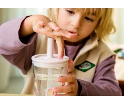 Vaso con Pajita Mio Sunshine & Rainbow 250 ml Niños Vasos Para Bebés Y Niños|Vasos Antiderrame